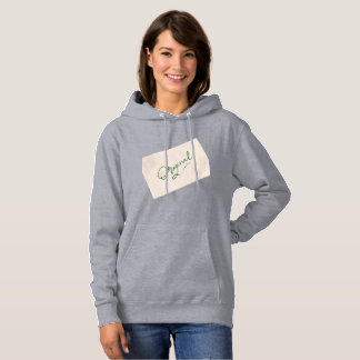 Camiseta Original 1 Cinza Casaco Feminino com Capuz 