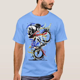 Camiseta Original Bmx Flatland Vermelho Amarelo