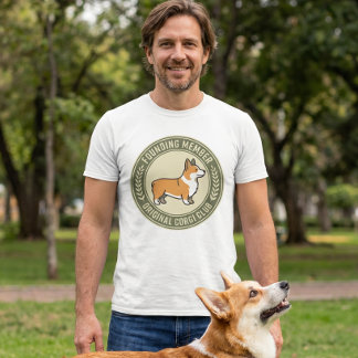 Camiseta Original Corgi Club Founding Member Funny