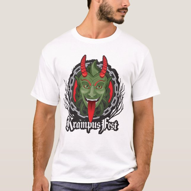 Camiseta Original de Krampus (camisetas claras) (Frente)