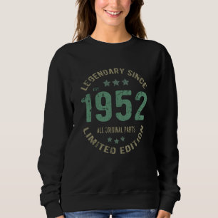 Camiseta Original Desde 1952 Presente de Aniversário Lenda