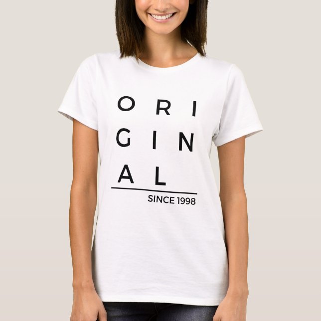 Camiseta Original Desde 1998 Ano de Nascimento (Frente)