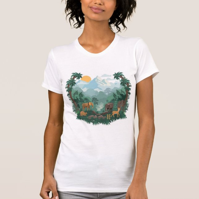 Camiseta Original e Ousada – Design de Estilo de V (Frente)