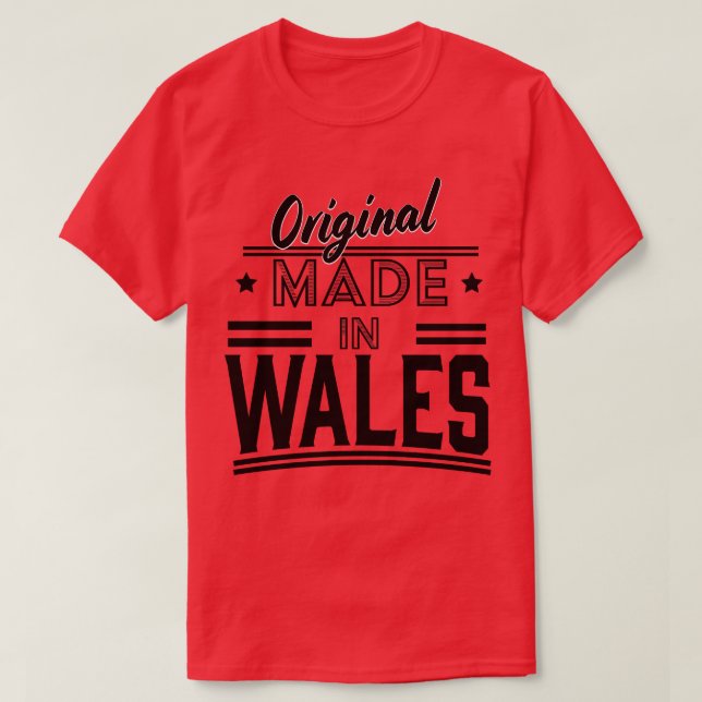 Camiseta original fabricado em Wales (Frente do Design)