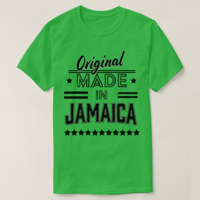 Camiseta original feito na Jamaica (Frente do Design)