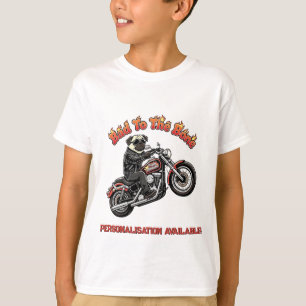 Camiseta Original Mau até os Ossos Pug Biker Pugly Atitude