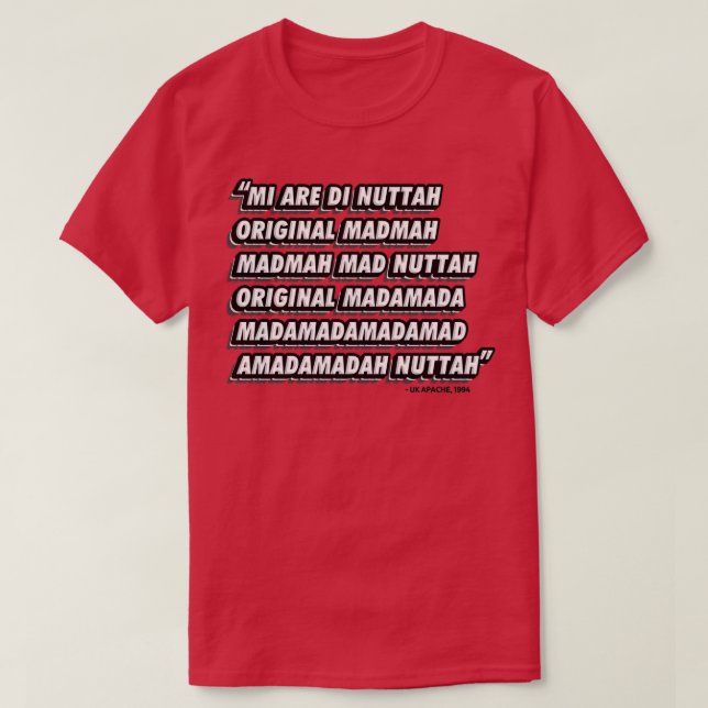 Camiseta Original Nuttah Lyric (Frente do Design)