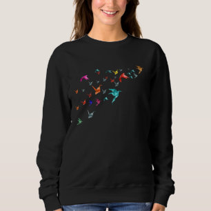 Camiseta Origine Paper Cranes Japonês Cultura Bird Asian F