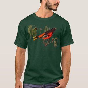 Camiseta Oriole Bird em uma ilustração de ramificação