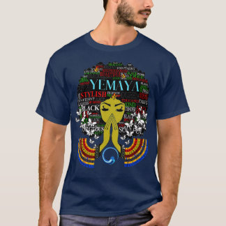 Camiseta Orisha Yemaya Deusa Do Oceano O Excelente Mot