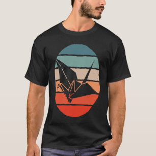 Camiseta Orizuru Retro Origami Crane 1