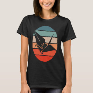 Camiseta Orizuru Retro Origami Crane 1