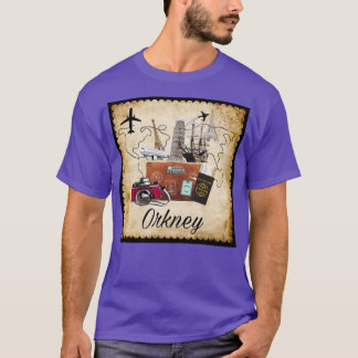 Camiseta Orkney World Viagem Souvenir Viagem de Destino Tr