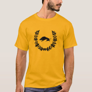 Camiseta Orlado dentro como um varrão entre arcos