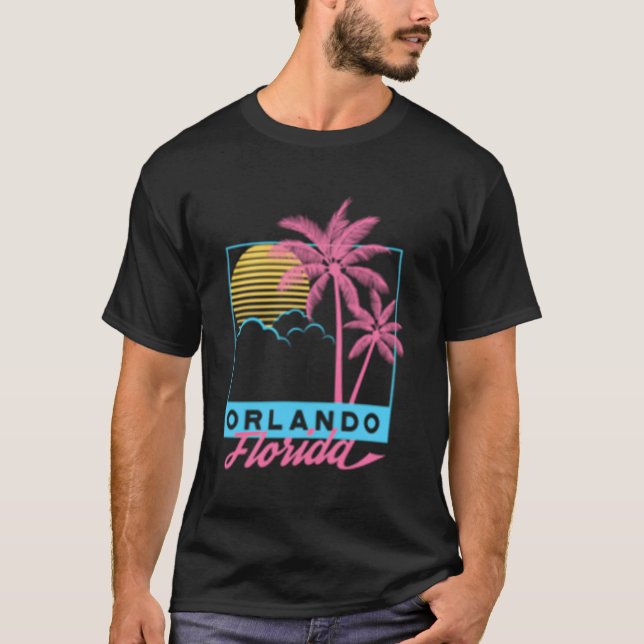 Camiseta Orlando Beach Fl Florida Beach (Frente)