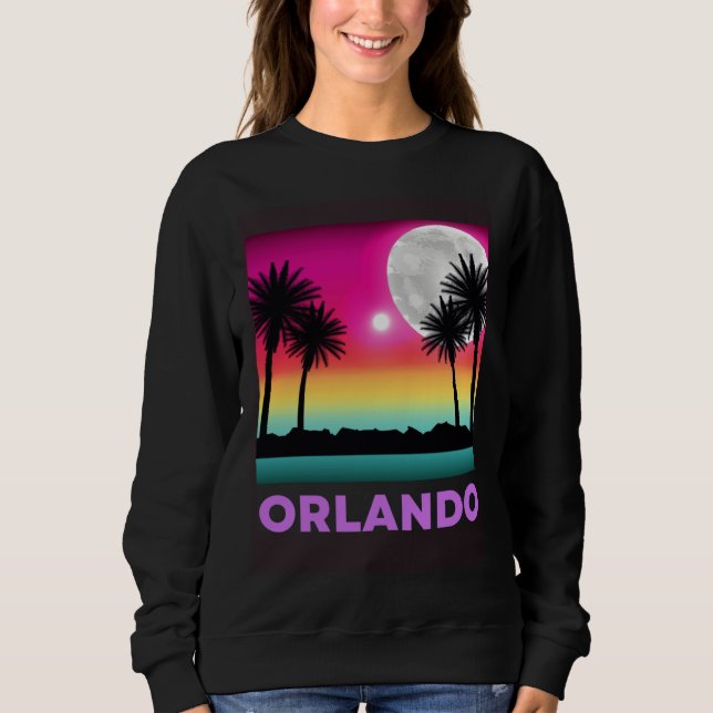 Camiseta Orlando Florida Beach Retro Vacation (Frente)