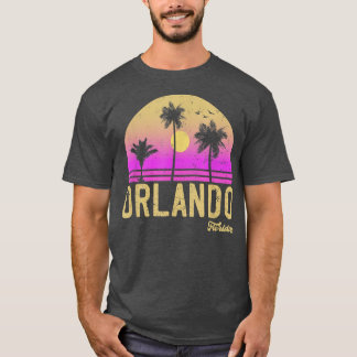 Camiseta Orlando Florida Retro Vintage Sunset