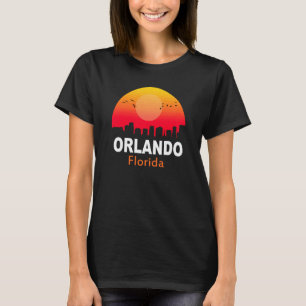 Camiseta Orlando Florida Vintage Sunset Retro City State EU