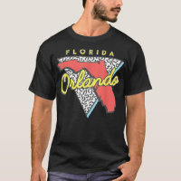 Orlando Praia Flórida T Lembranças Design Anos 80