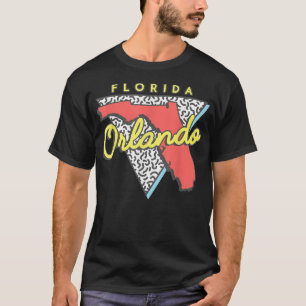 Camiseta Orlando Praia Flórida T  Lembranças Design Anos 80