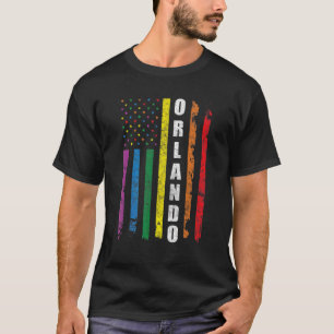 Camiseta Orlando Us American Flag Gay Lgbt Pride Mo