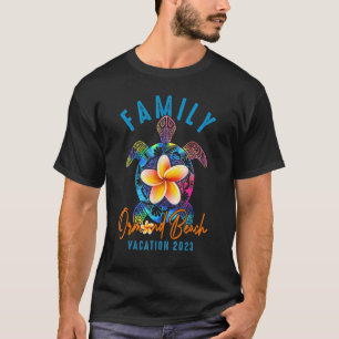 Camiseta Ormond Beach 2023 Tie Dye Sea Turtle Família de Te