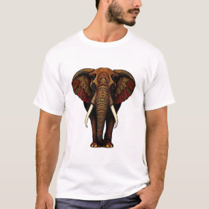 Camiseta Ornamentado Elephant Art