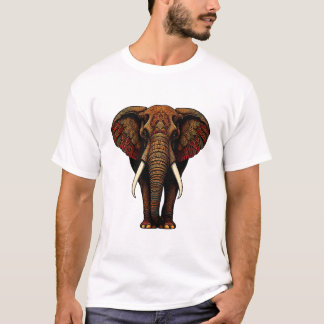 Camiseta Ornamentado Elephant Art