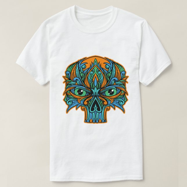 Camiseta Ornamentado Psicodélico (Frente do Design)