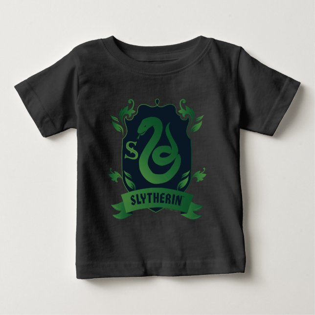 Camiseta Ornamentado SLYTHERIN™ House Crest (Frente)