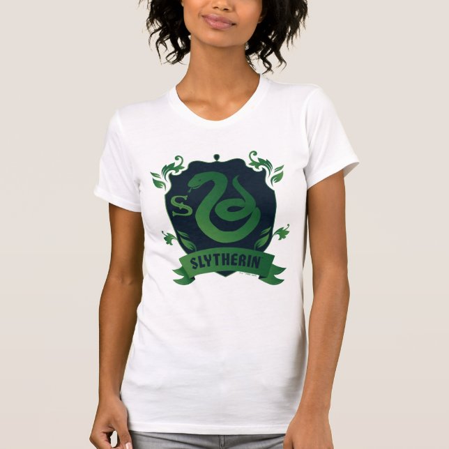 Camiseta Ornamentado SLYTHERIN™ House Crest (Frente)