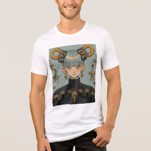 Camiseta Ornamentado Steampunk Fantasy Animy Girl
