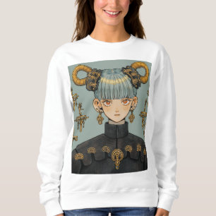 Camiseta Ornamentado Steampunk Fantasy Animy Girl