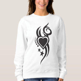 Camiseta Ornamental Floral Heart Tattoo 