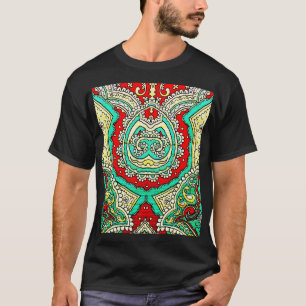 Camiseta Ornamento arabesco neon: estilo 80.