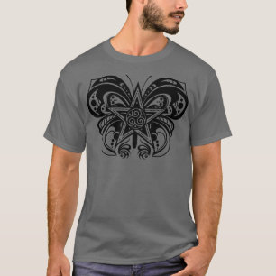 Camiseta Ornamento da Borboleta Pentagram