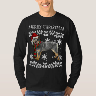 Camiseta Ornamento Feliz de Natal - Gado Australiano Xma