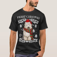 Ornamento Feliz de Natal Velho Xmas de Sheepdog In
