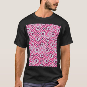Camiseta Ornamento geométrico em árabe: textura perfeita.