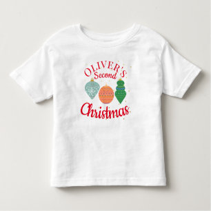 Camiseta Ornamento Kawaii Cute Personalizado Segundo Natal