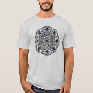 Camiseta Ornamento redondo da mandala