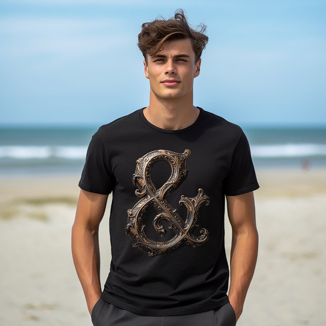 Camiseta Ornate Ampersand Design (Criador carregado)