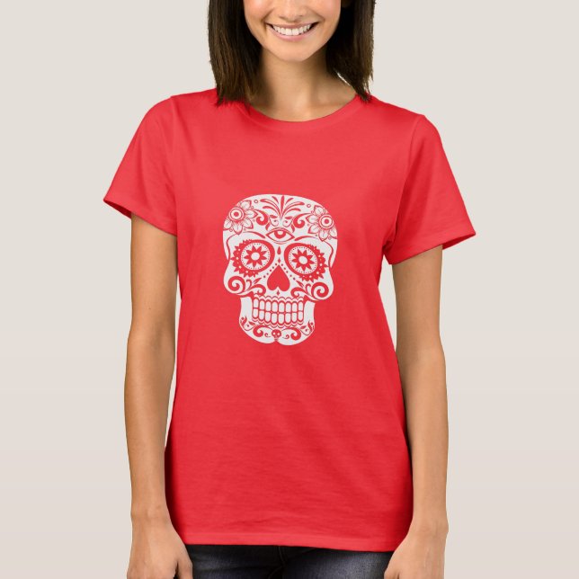 Camiseta Ornate Skull Art (Frente)