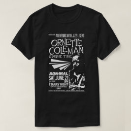 Camiseta Ornette Coleman e horário nobre