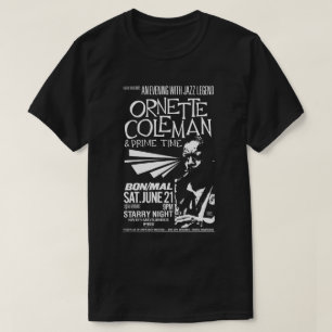 Camiseta Ornette Coleman e horário nobre