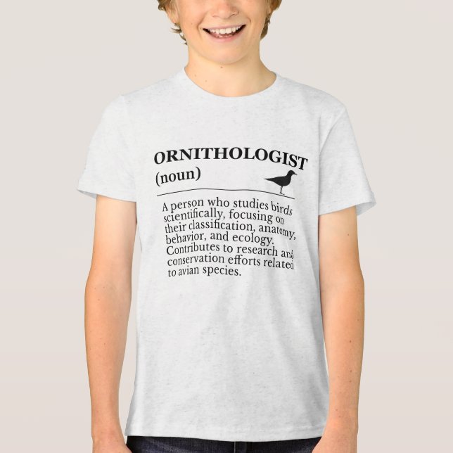 Camiseta Ornithologist Definition - Vogelkunde (Birdwatchin (Frente)