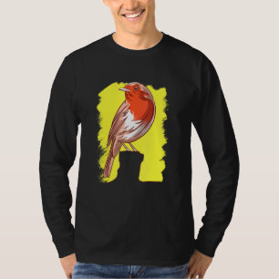 Camiseta Ornitologia da Vida Selvagem dos Robins de Observa