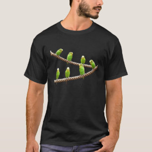 Camiseta Ornitologia de Aves do Parquito do Orçamento do Pa