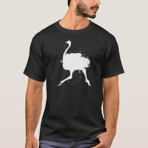 Camiseta Ornitologia de Aves Não Voadoras - Emu Avestruz Vi