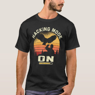 Camiseta Ornitologia Falcão Modo de Hacking Ativado Falcão